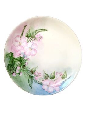 Antique Hutschenreuther Selb Bavaria Cherry Blossom Hand Painted Fine China Brea